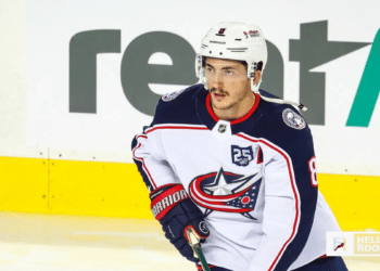 Zach Werenski of the Columbus Blue Jackets leads all NHL defensemen in points heading into their clash with the Devils in New Jersey.