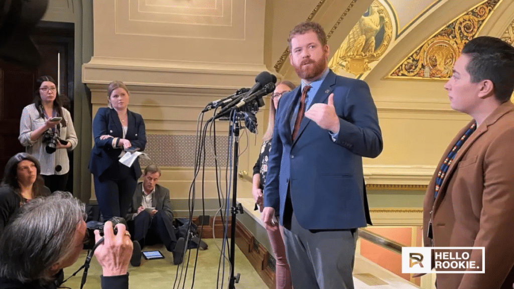DFL House Leader Zack Stephenson