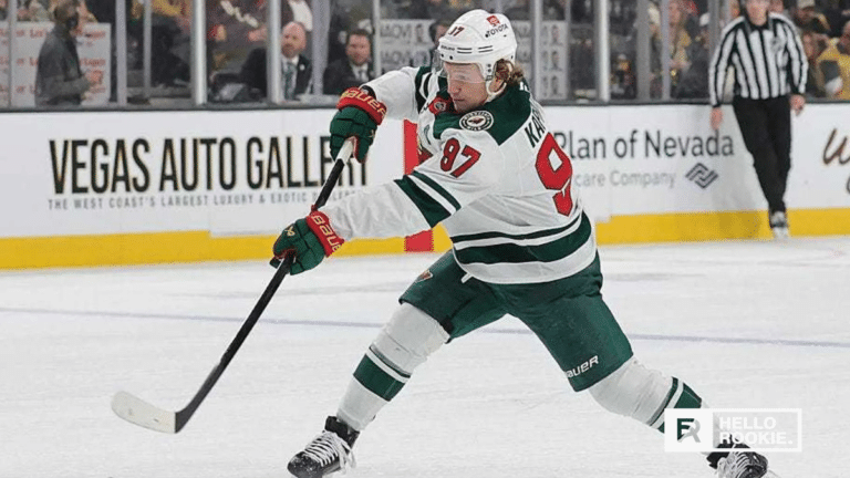 Kirill Kaprizov leads the Minnesota Wild offense as they face the Boston Bruins at TD Garden.