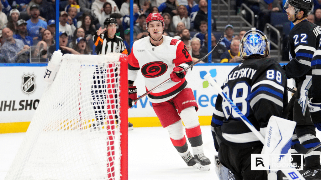 Sebastian Aho leads the Carolina Hurricanes offense as they host the Montreal Canadiens at Lenovo Center.