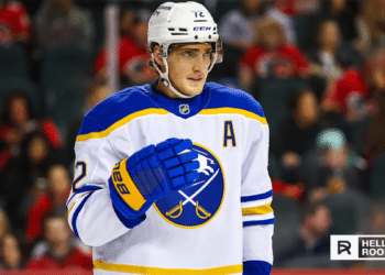 Tage Thompson leads the Buffalo Sabres offense as they face the Pittsburgh Penguins at PPG Paints Arena.