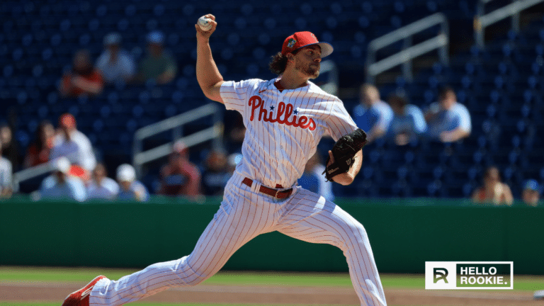 Aaron Nola of the Philadelphia Phillies delivers a pitch against the San Francisco Giants at Oracle Park