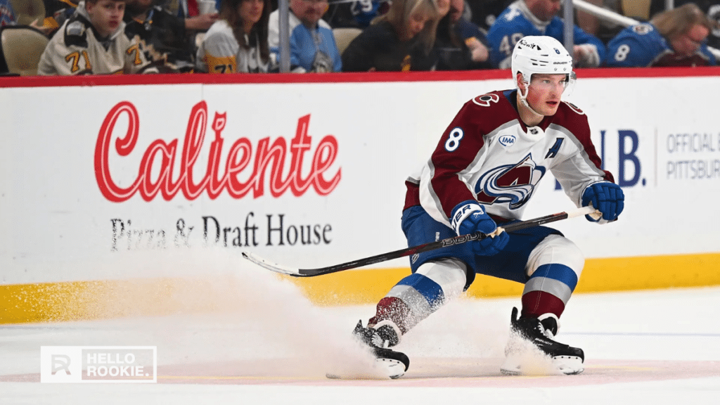 Cale Makar quarterbacks the Colorado Avalanche blue line against the Vancouver Canucks
