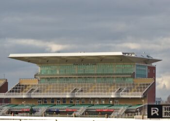 Aintree Racecourse in Liverpool England home of the Grand National horse race
