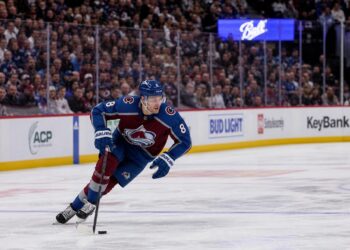Cale Makar in action for the Colorado Avalanche