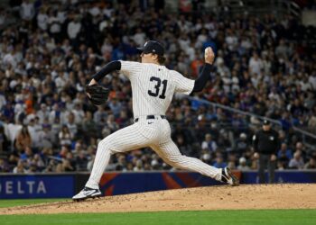 Cam Schlittler pitching for the New York Yankees
