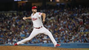 Zack Wheeler pitching for the Philadelphia Phillies