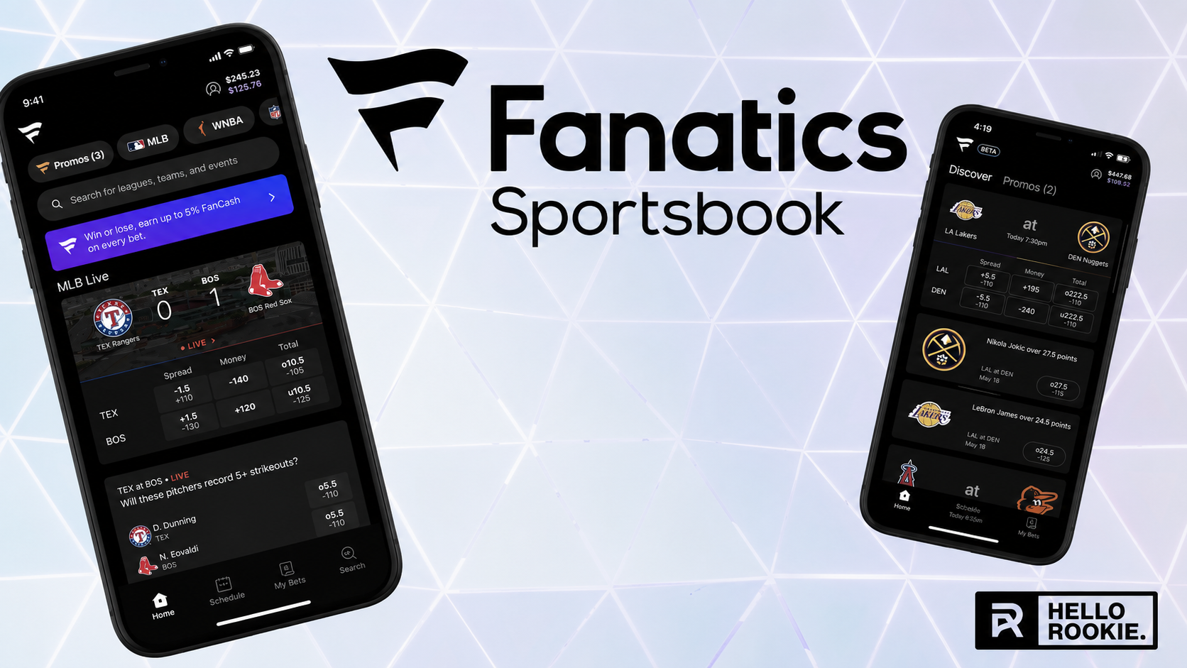 Fanatics Sportsbook Screenshots