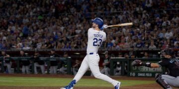 Kyle Tucker in action for the Los Angeles Dodgers