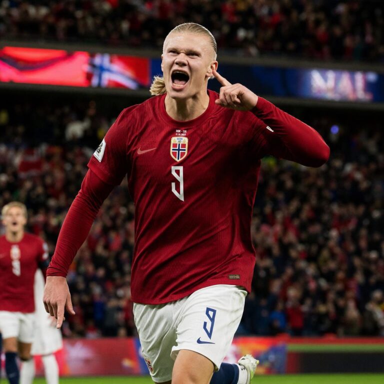 Erling Haaland of Norway in action at the 2026 FIFA World Cup