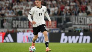 Florian Wirtz in action for Germany at the FIFA World Cup 2026