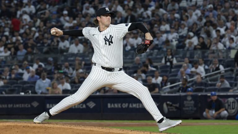 Cam Schlittler in action for the New York Yankees