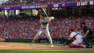 JJ Bleday at bat for the Cincinnati Reds at Great American Ball Park