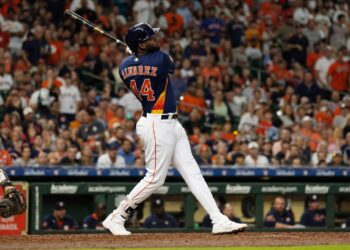 Yordan Alvarez in action for the Houston Astros