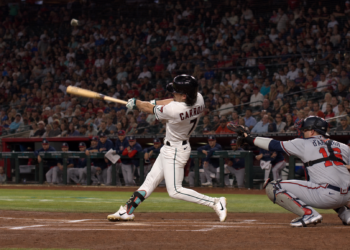 Corbin Carroll in action for the Arizona Diamondbacks