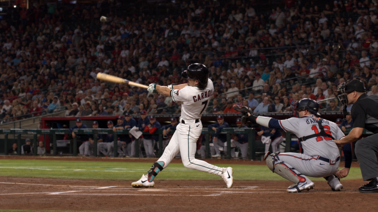 Corbin Carroll in action for the Arizona Diamondbacks