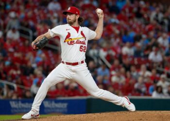 Matthew Liberatore pitching for the St. Louis Cardinals