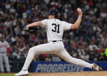Cam Schlittler pitching for the New York Yankees