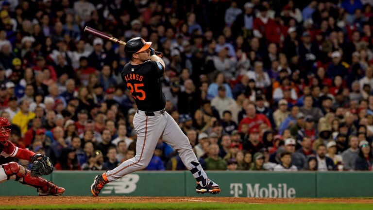 Pete Alonso in action for the Baltimore Orioles