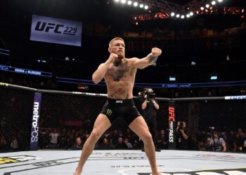 Conor McGregor in action for UFC 329 at T-Mobile Arena Las Vegas