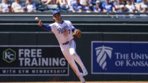 Bobby Witt Jr. in action for the Kansas City Royals
