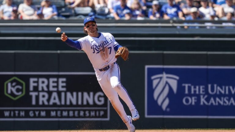 Bobby Witt Jr. in action for the Kansas City Royals