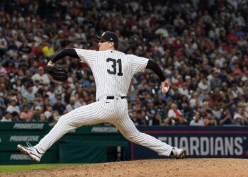 Cam Schlittler pitching for the New York Yankees