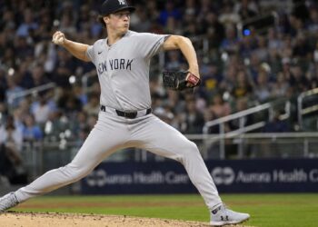 Cam Schlittler pitching for the New York Yankees