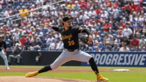 Paul Skenes in action for the Pittsburgh Pirates