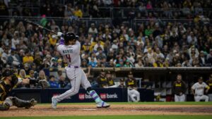 Ketel Marte batting for the Arizona Diamondbacks