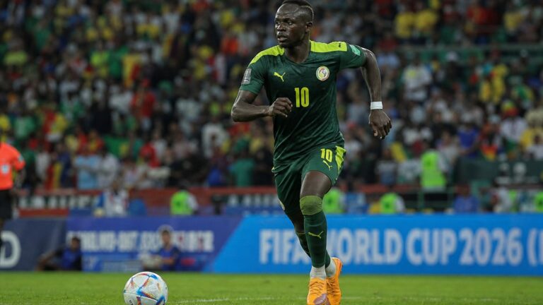 Sadio Mane in action for Senegal at the 2026 FIFA World Cup