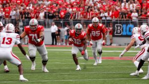Ohio State Buckeyes football team in game action during the 2026 season
