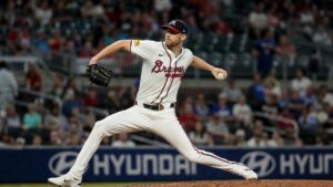 Chris Sale in action for the Atlanta Braves