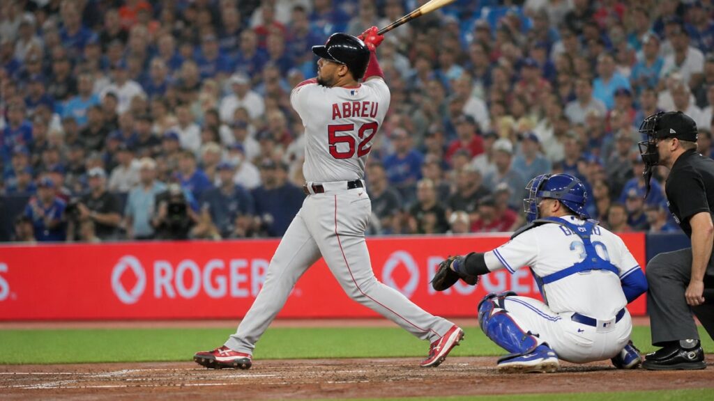 Wilyer Abreu in action for the Boston Red Sox