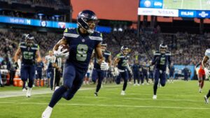 Jadarian Price in action for the Seattle Seahawks