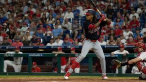 CJ Abrams batting for the Washington Nationals