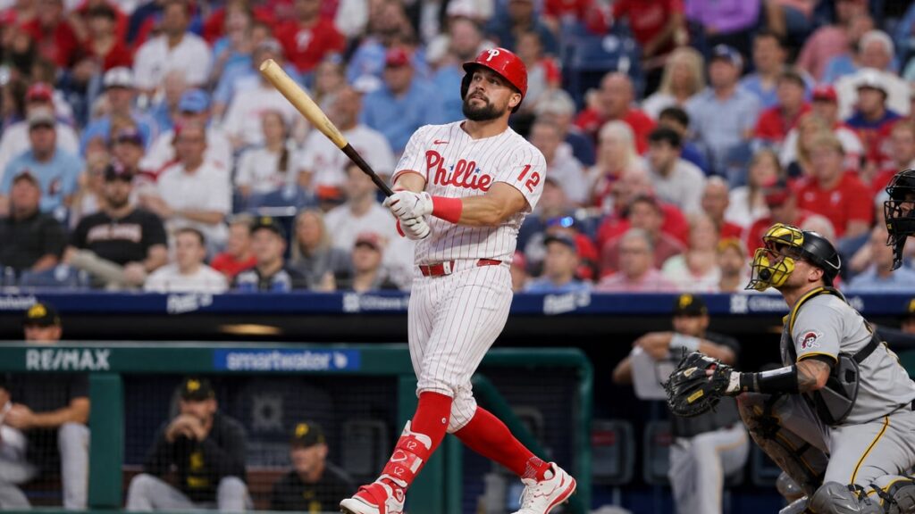 Kyle Schwarber in action for the Philadelphia Phillies