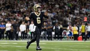 Tyler Shough in action for the New Orleans Saints