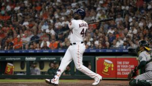 Yordan Alvarez in action for the Houston Astros