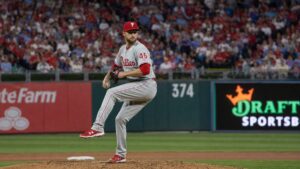 Zack Wheeler pitching for the Philadelphia Phillies