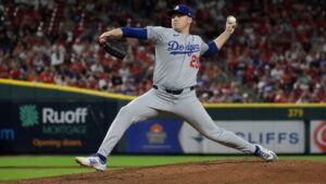 Tarik Skubal in action for the Los Angeles Dodgers