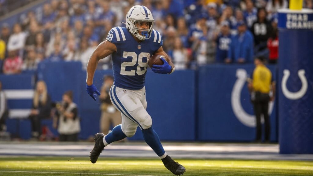 Jonathan Taylor in action for the Indianapolis Colts