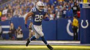 Jonathan Taylor in action for the Indianapolis Colts
