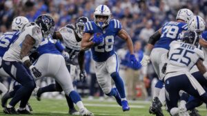 Jonathan Taylor in action for the Indianapolis Colts