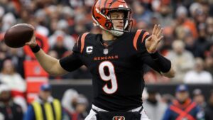 Joe Burrow in action for the Cincinnati Bengals