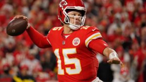 Patrick Mahomes in action for the Kansas City Chiefs