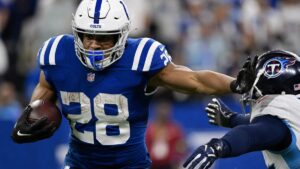 Jonathan Taylor in action for the Indianapolis Colts