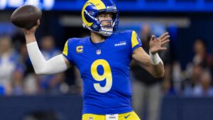 Matthew Stafford in action for the Los Angeles Rams