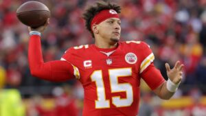 Patrick Mahomes in action for the Kansas City Chiefs