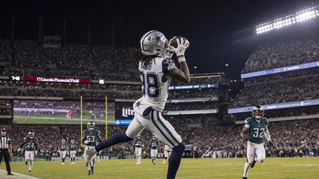 CeeDee Lamb in action for the Dallas Cowboys